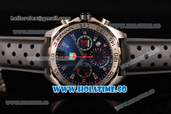 Tag Heuer Formula 1 Miyota OS20 Quartz Steel Case with Blue Dial and Silver Stick Markers - Click Image to Close
